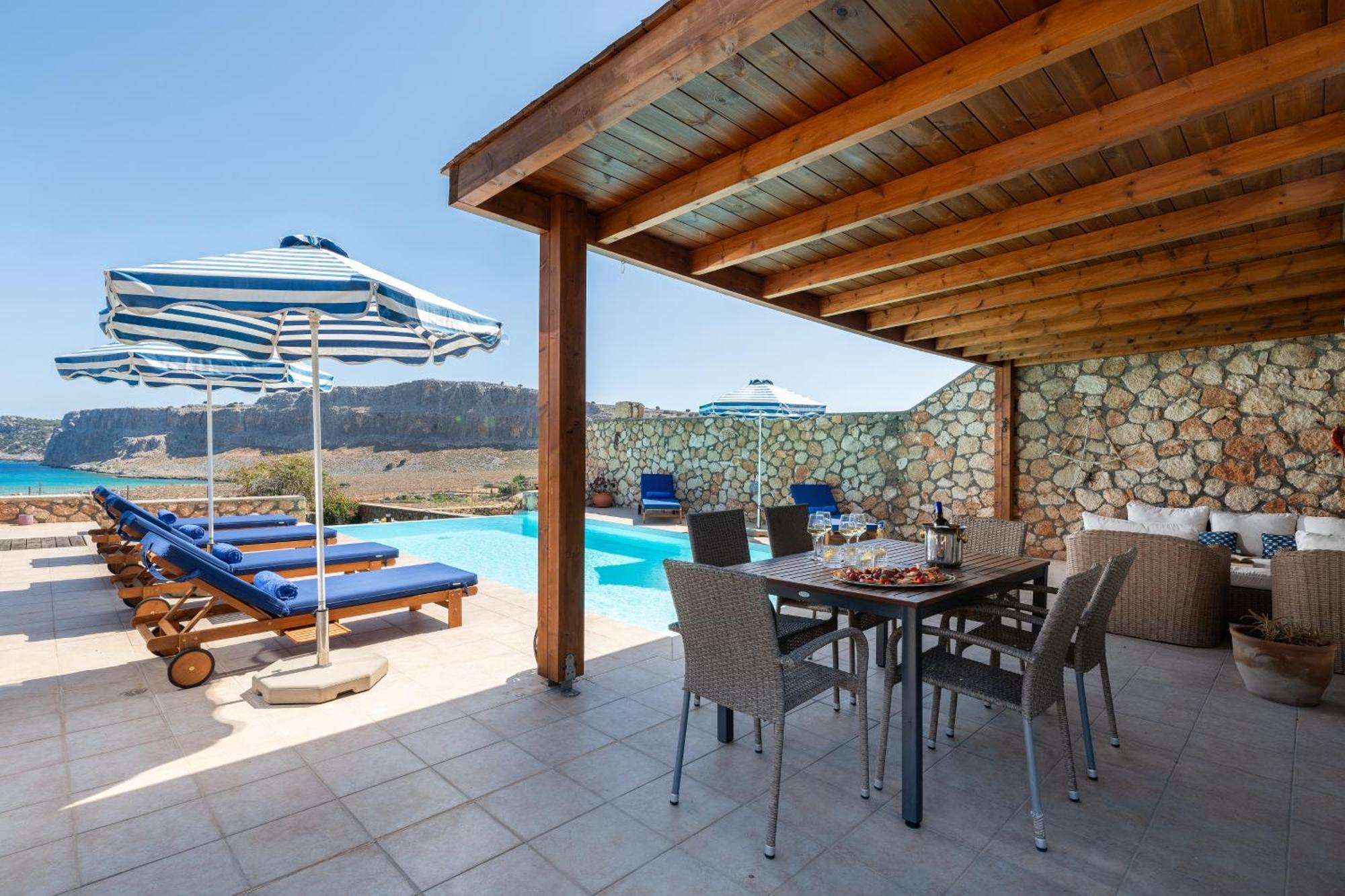 Aegean Blue View With Private Pool And Seaview Villa