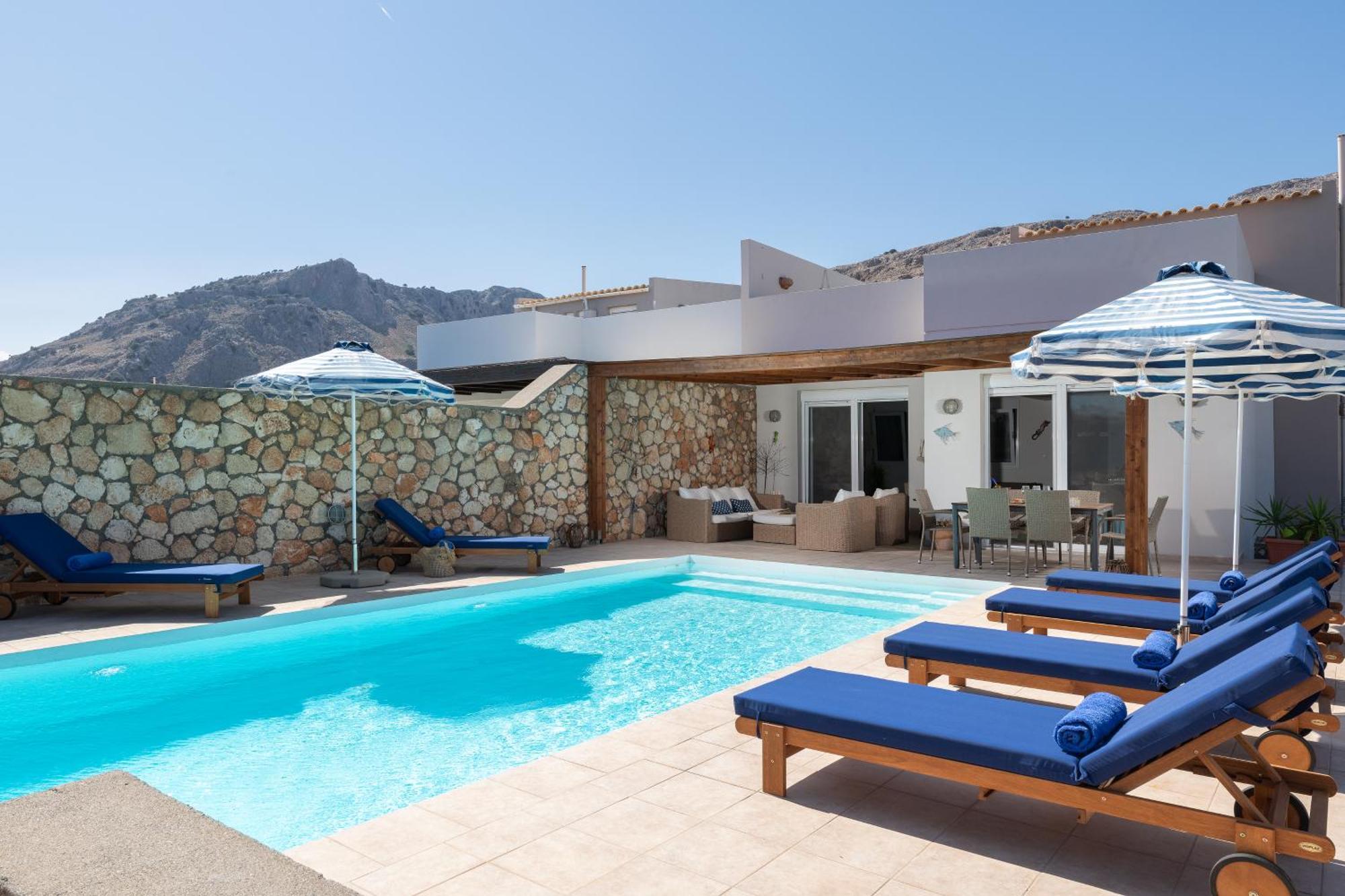 Villa Aegean Blue View With Private Pool And Seaview *